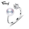Pearl Jewelry, atural Pearl rings,retro Pearl 925 Silver ring,charm rings for women with wedding gift box