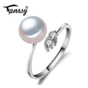 Pearl Jewelry, natural Pearl rings,Natural Pearl charms wedding bands rings for women with birthd gift box