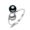 bohemian 2020New Double Pearl Ring trendy Pearl Adjustable charms Rings for women pearl Jewelry for love