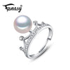 engagement ring,natural Pearl rings for women,new pearl jewelry ring ,Wedding crown ring fashion jewelry