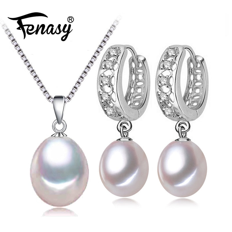 fashion Jewelry Sets silver Earrings For Women,925 sterling silver fashion earrings, pearl jewelry 2020 new