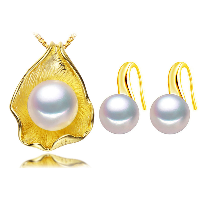 fashion brand Fine Jewelry natural stone pendant Pearl Necklace 925 sterling silver pendant Necklace