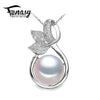 flower pearl necklaces & pendants pink Pearl Jewelry christmas gift bohemian necklace women Natural necklace,with box