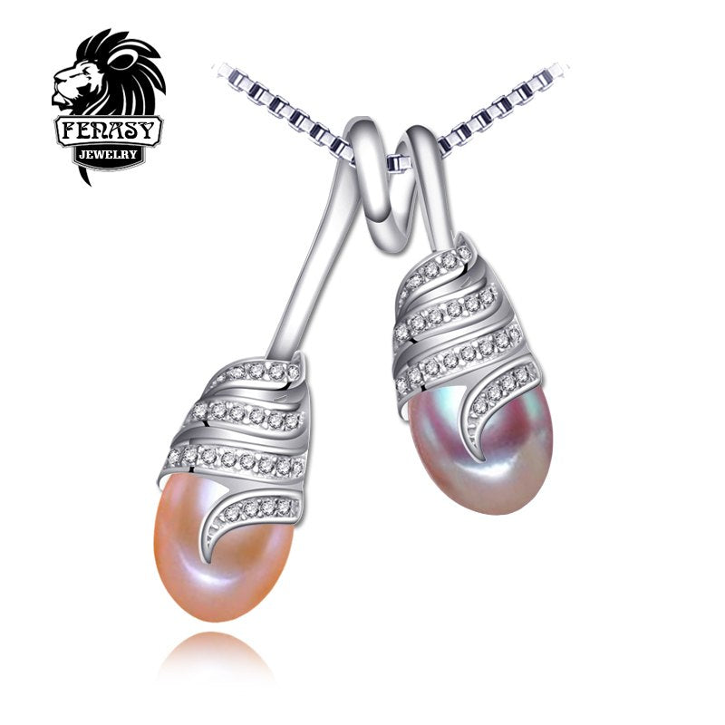 natural Pearl necklaces & pendants White pearl jewelry vintage accessories necklace women maxi necklace AliExpress