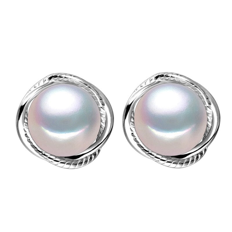 stud earrings,fashion freshwater pearl earrings for women,925 sterling silver earrings 2020,wedding & engagement jewelry