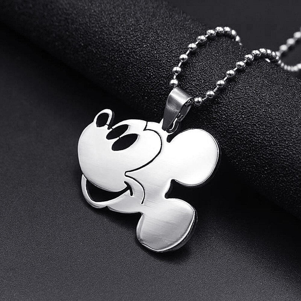 FIREBROS 20/24" Chain Silver Color High Polish 316L Stainless Steel Movie Anime Pendant Necklace Men Jewelry Kids Boy Girl Gift