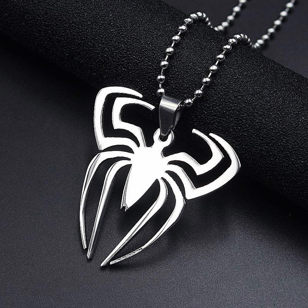 FIREBROS 20/24" Chain Silver Color High Polish 316L Stainless Steel Movie Anime Pendant Necklace Men Jewelry Kids Boy Girl Gift