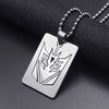 FIREBROS 20/24" Chain Silver Color High Polish 316L Stainless Steel Movie Anime Pendant Necklace Men Jewelry Kids Boy Girl Gift