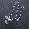 FIREBROS 20/24" Chain Silver Color High Polish Stainless Steel Spider Pendant Movie Anime Necklace Men Jewelry Kids Boy Gift