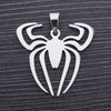 FIREBROS 20/24" Chain Silver Color High Polish Stainless Steel Spider Pendant Movie Anime Necklace Men Jewelry Kids Boy Gift