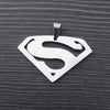 FIREBROS 20/24" Silver Color High Polish Stainless Steel Super Hero Man Pendant Movie Anime Necklace Men Jewelry Kids Boy Gift