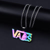 FIREBROS 2021 Street Hip-Hop Rock Jewerly Men Women Stainless Steel Flame Quenched Pendant Necklaces