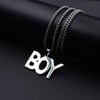 FIREBROS 2021 Street Hip-Hop Rock Jewerly Men Women Stainless Steel Quenched Letter Magazine Flame Pendant Necklaces