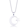 FIREBROS 2022 Stainless Steel Crescent Moon Star Necklace Men Women Spiritual Islamic Muslim Pendant Turkish Religious Jewelry