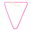 FLOLA Copper Candy Color Rainbow Necklace Women Simple Short Necklace Girls  Jewelry Gift nkew01