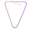 FLOLA Copper Candy Color Rainbow Necklace Women Simple Short Necklace Girls  Jewelry Gift nkew01