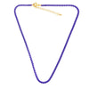 FLOLA Copper Candy Color Rainbow Necklace Women Simple Short Necklace Girls  Jewelry Gift nkew01