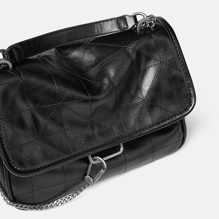 FOSIZZO Shoulder Bag Women Chain Solid Soft Trend 2022 Women Bags Vintage Handbag Crossbody Bag Za Bag FS5081