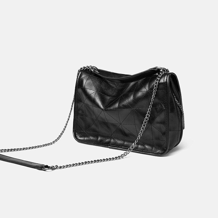 FOSIZZO Shoulder Bag Women Chain Solid Soft Trend 2022 Women Bags Vintage Handbag Crossbody Bag Za Bag FS5081