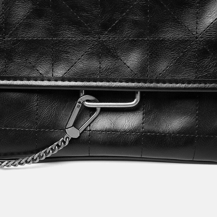FOSIZZO Shoulder Bag Women Chain Solid Soft Trend 2022 Women Bags Vintage Handbag Crossbody Bag Za Bag FS5081