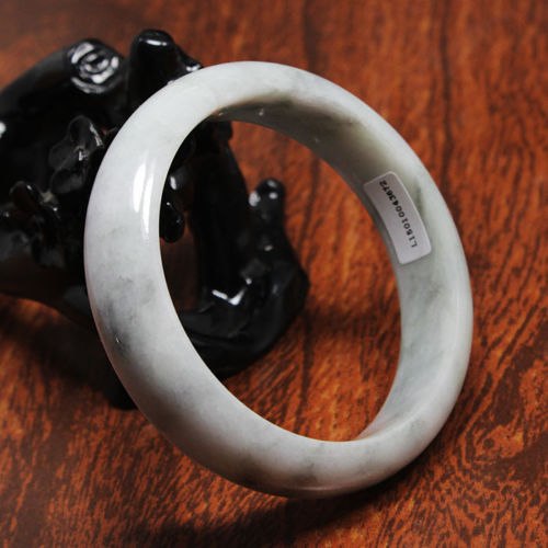 FREE SHIPPING 3003 Certified Grade A Natural Green Jadeite Gems Bangle Bracelet