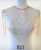 STYLE A36 Gold colour CHAIN DOUBLE SHOULDERS CHAIN Chains JEWELRY 3 COLORS
