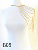 STYLE A36 Gold colour CHAIN DOUBLE SHOULDERS CHAIN Chains JEWELRY 3 COLORS