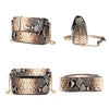 FUNMARDI Brand Snake Designer Women Bag Chain Strap Shoulder Bags Small Crossbody Bags For Women PU Leather Bag Female WLHB1790