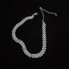 FYUAN  Full Rhinestone Choker Necklaces for Women Geometric Crystal Necklaces Weddings Jewelry Party Gifts