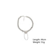FYUAN Geometric Heart Crystal Choker Necklaces for Women Chain Long Tassel Pendant Necklaces Statement Jewelry