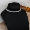 FYUAN Simple Zircon Crystal Choker Necklaces for Women Geometric Chain Necklaces Statement Jewelry