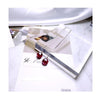 Faceted 8mm Rose Red Tiger's Eye Natural Stone Bracelets For Women 925 Sterling Silver Crystal Jewelry Beads Bracelet