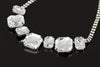 Factory price sparkling rhinestone drop tea big gem necklace long clothes big crystal pendant necklaces #N045