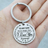 Family Gifts keychain TO MY SON DAUGHTER Birthday Gift Graduation souvenir inspirational Present