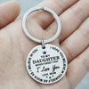 Family Gifts keychain TO MY SON DAUGHTER Birthday Gift Graduation souvenir inspirational Present