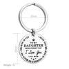 Family Gifts keychain TO MY SON DAUGHTER Birthday Gift Graduation souvenir inspirational Present