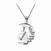 Family Pendant Moon Alloy Necklaces For Dad Mom Grandpa Grandma Uncle Aunt Son Daughter Brother Sister The Gifts