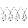 Family Pendant Moon Alloy Necklaces For Dad Mom Grandpa Grandma Uncle Aunt Son Daughter Brother Sister The Gifts