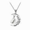 Family Pendant Moon Alloy Necklaces For Dad Mom Grandpa Grandma Uncle Aunt Son Daughter Brother Sister The Gifts