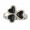 Fanssteel Stainless steel jewelry enamel heart flower love ring FSR12W61