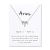 12 Constellation Taurus Pisces Pendant Necklaces For Women Zodiac Chains Necklace Valentine's Gifts necklace women