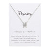 12 Constellation Taurus Pisces Pendant Necklaces For Women Zodiac Chains Necklace Valentine's Gifts necklace women