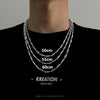 304 Stainless Steel Chain Choker Necklace for Men Lobster Clasp Collar Necklaces Charm Male Trend Jewelry