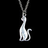 34*14mm Cat Pendant Necklace Link Chain For Female Choker Necklace Creative Jewelry party Gift