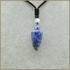 Fashion 70cm Long Knot Necklace Stone Chinese Knot Charm Men Women Necklace Bullet Pendant Natural Crystal Fine Jewelry Rainbow