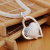 925 Silver Heart Pendants Necklace For Women  Designer Aesthetic Jewelry  Items 2022 Trend GaaBou