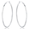 925 Stamp Silver Color 5MM Circle Round Simple Hoop Earrings For Women Wedding  Party Fine Jewelry Christmas
