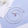 925 Stamp Silver Color Cat Strawberry Crystal Pendants And Necklaces For Women Wedding Party Jewelry 2022 Jewelry Gift