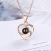 925 Stamp Silver Color Crystal Heart Pendant Necklace For Women 18Inch Chain Wedding Party Charm Jewelry Gifts GaaBou