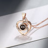 925 Stamp Silver Color Crystal Heart Pendant Necklace For Women 18Inch Chain Wedding Party Charm Jewelry Gifts GaaBou